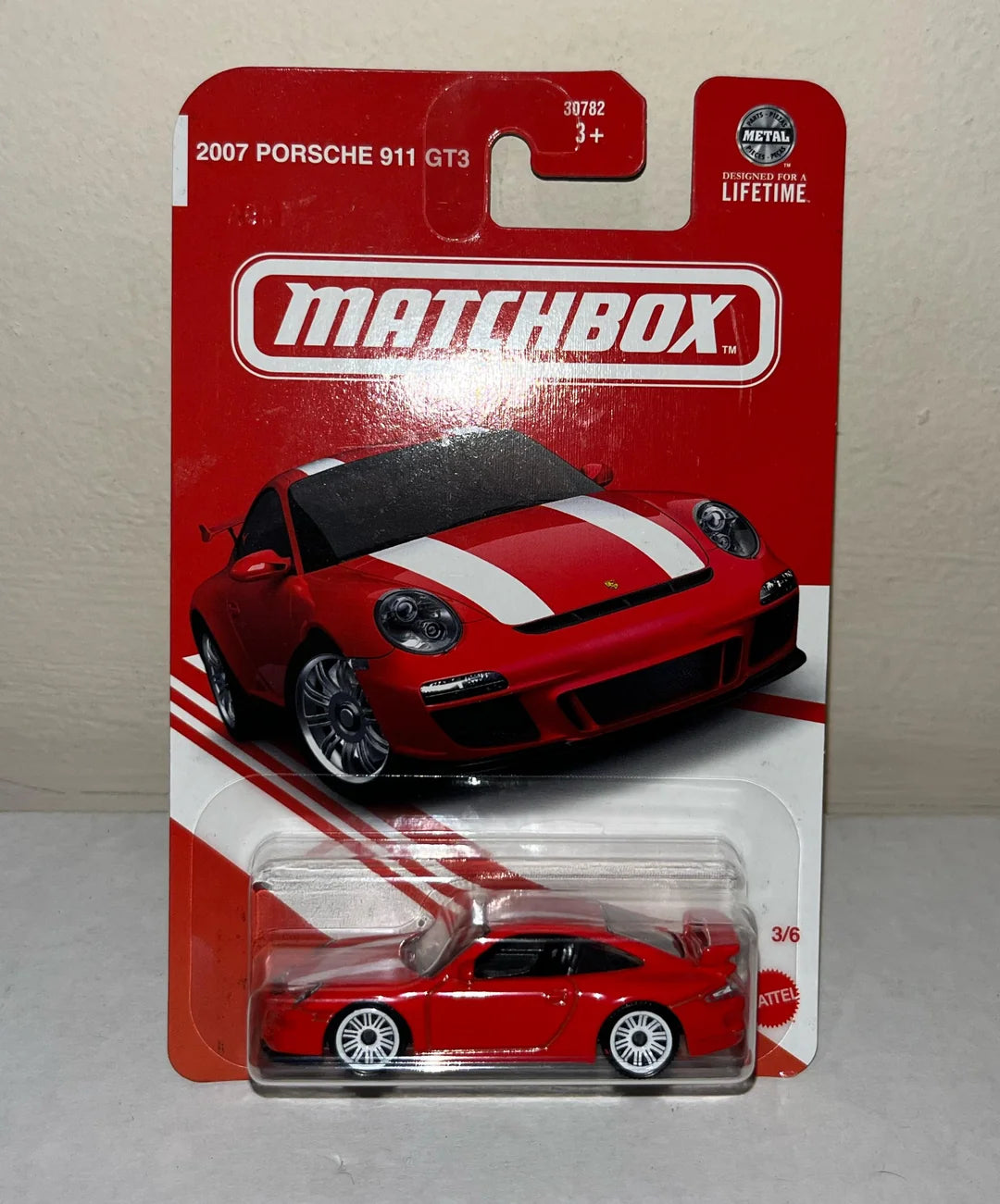 MatchBox 2007 Porsche 911 GT3 Red BNYMBX11122504 Diecast Car Scale Model