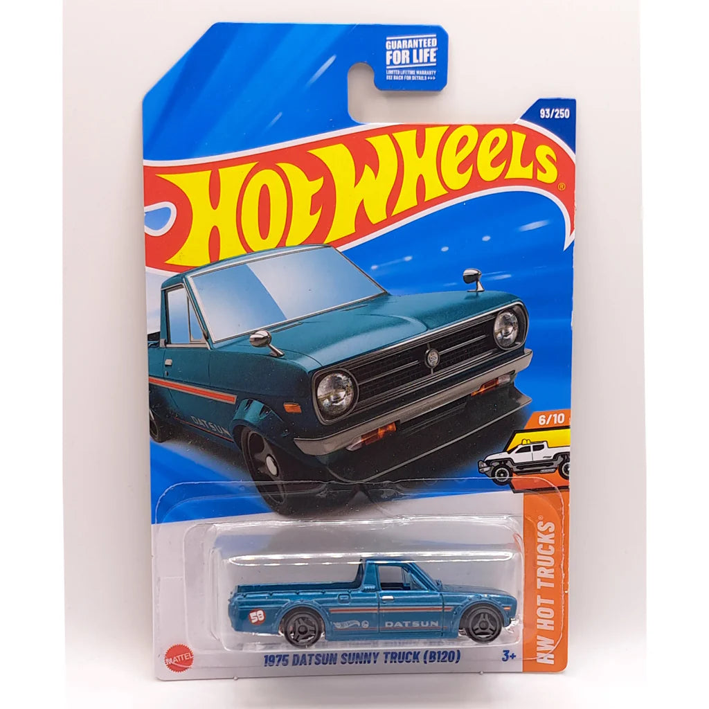 Hot Wheels 1/64 1975 Datsun Sunny Truck Teal BNYHW11122504 Diecast Scale Model