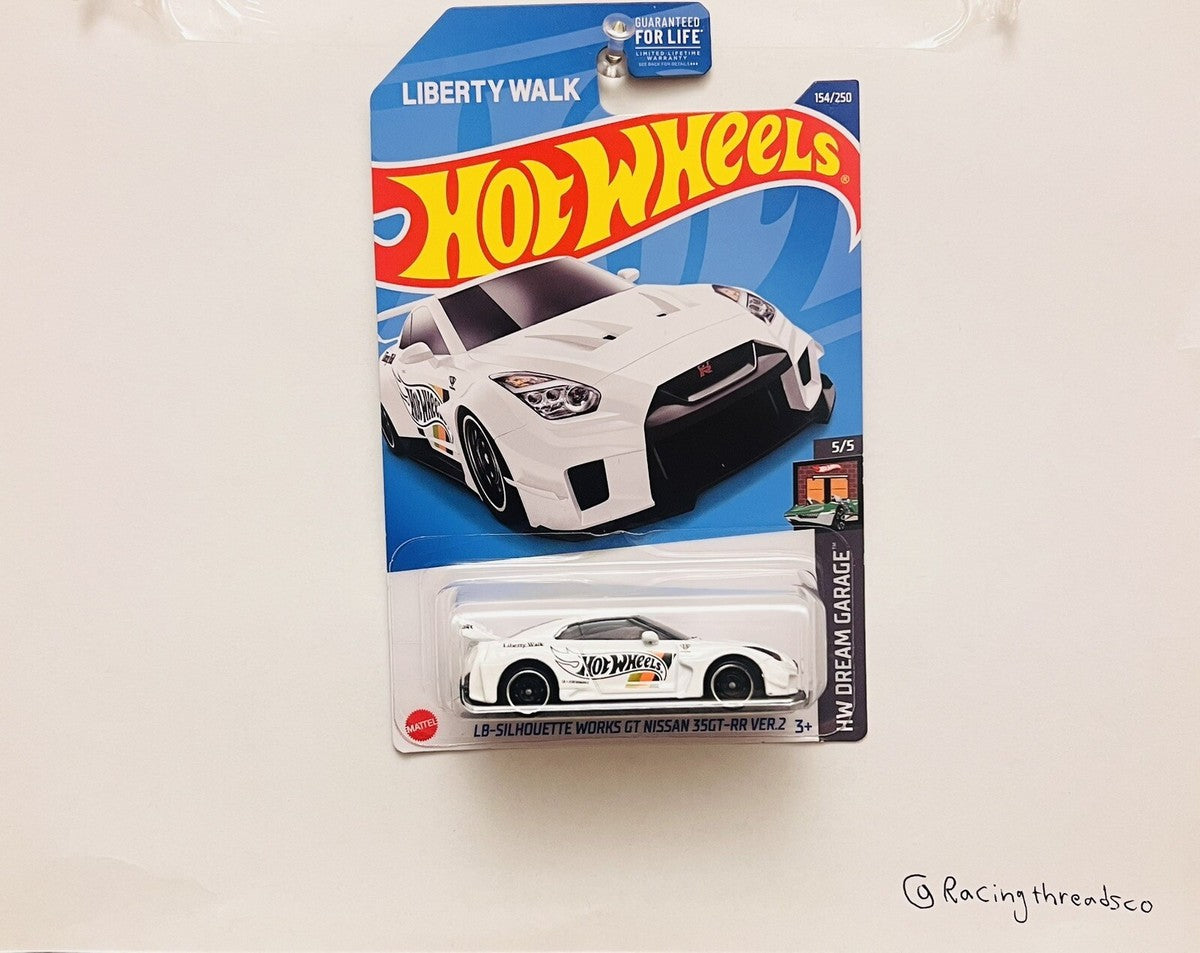 Hot Wheels 1/64 LB Silhouette Works 35 GT-RR Ver 2 White BNYHW11122550 Diecast Scale Model