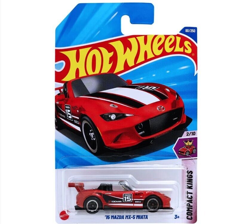 Hot Wheels 1/64 15 Mazda MX-5 Miata Red BNYHW11122505 Diecast Scale Model