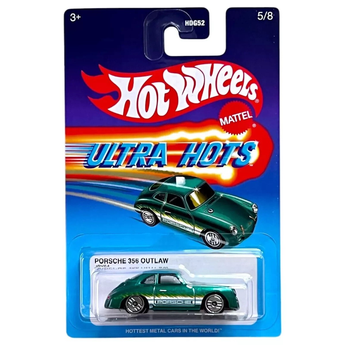 Hot Wheels 1/64 Porsche 356 Outlaw Ultra Hots Green BNYHW11122539 Diecast Scale Model