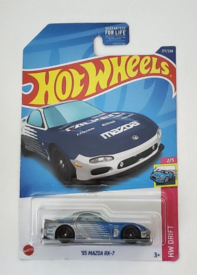 Hot Wheels 1/64 95 Mazda RX-7 Falken Gray BNYHW11122516 Diecast Scale Model
