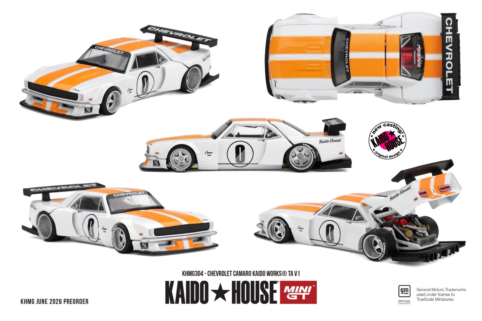 [[PRE ORDER] Kaido House x Mini GT 1/64 Chevrolet Camaro KAIDO WORKS TA V1 KHMG304 Diecast Scale Model