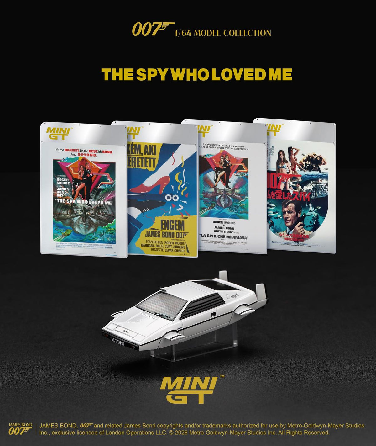 [PRE ORDER] Mini GT 1/64 "Lotus Esprit S1 “The Spy Who Loved Me” Submarine / English Blister Packaging" MGT00920-007E Diecast Scale Model Car