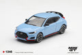 [PRE ORDER] Mini GT 1/64 Hyundai Veloster N Performance Blue Exclusive MGT01346-L Diecast Scale Model