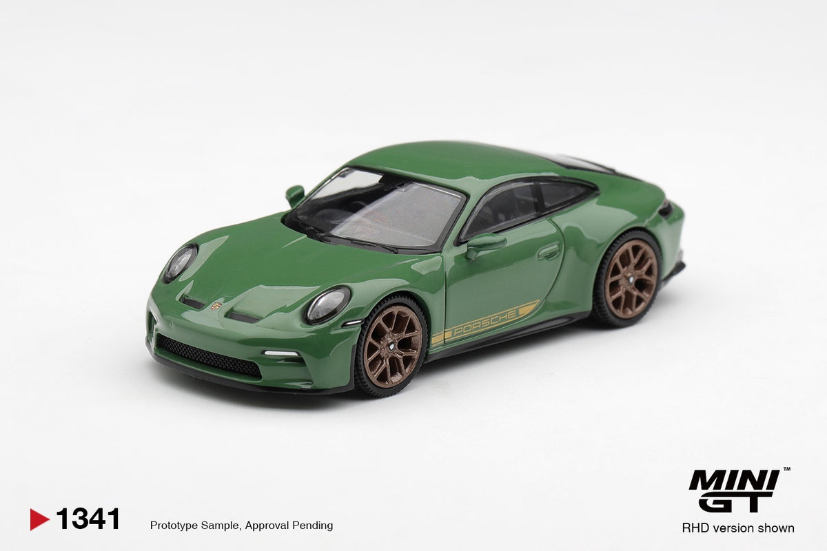 [PRE ORDER] Mini GT 1/64 Porsche 911 (992) GT3 Touring Auratium Green / Blister Packaging  MGT01341-BL Diecast Scale Model