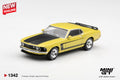 [PRE ORDER] Mini GT 1/64 Ford Mustang Boss 302 1969 Bright Yellow MGT01342-L Diecast Scale Model