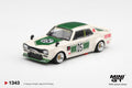 [PRE ORDER] Mini GT 1/64 Nissan Skyline LB-WORKS "HAKOSUKA" White / Green MGT01343-R Diecast Scale Model