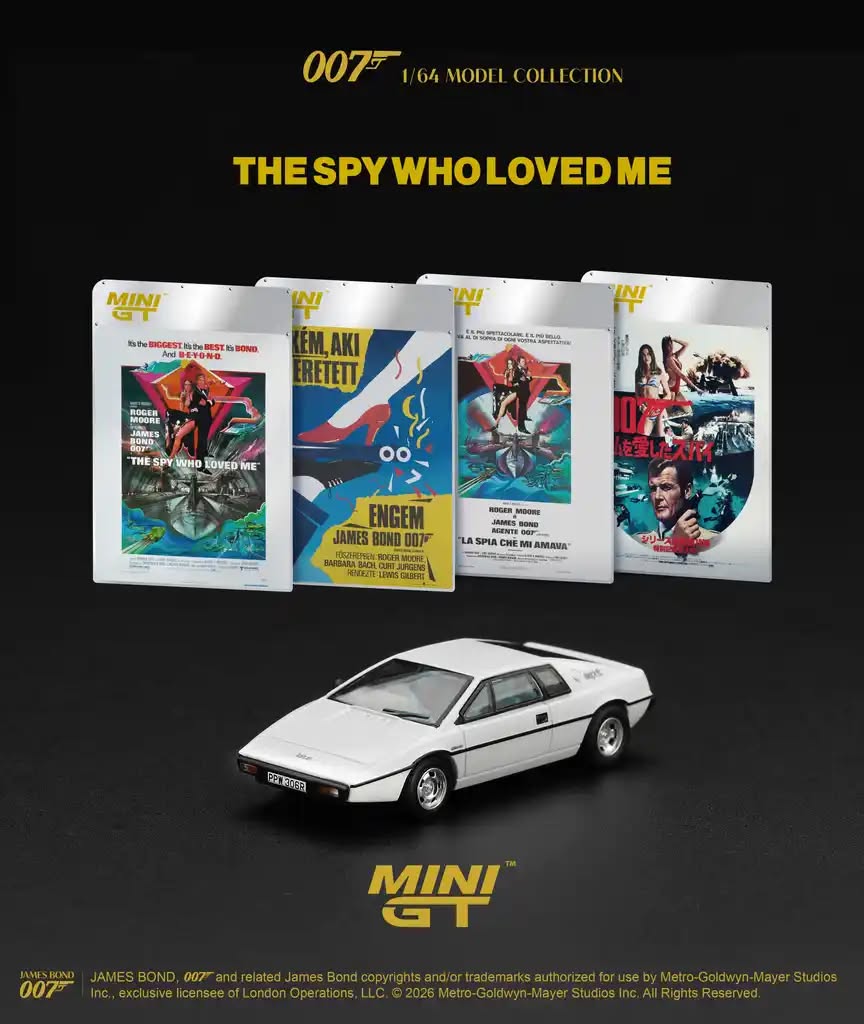 [PRE ORDER] Mini GT 1/64 Lotus Esprit S1 “The Spy Who Loved Me” / English Blister Packaging MGT00925-007E Diecast Scale Model
